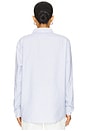view 3 of 5 No Problemo Long Sleeve Stripe Shirt in Blue