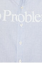 view 4 of 5 No Problemo Long Sleeve Stripe Shirt in Blue