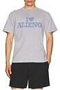 view 3 of 4 CAMISETA I HEART ALIENO in Grey Marl