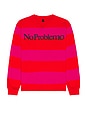 view 1 of 4 No Problemo Striped Long Sleeve Tee in Red