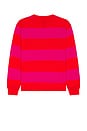 view 2 of 4 No Problemo Striped Long Sleeve Tee in Red