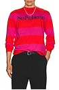 view 3 of 4 No Problemo Striped Long Sleeve Tee in Red