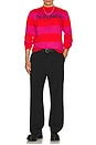 view 4 of 4 No Problemo Striped Long Sleeve Tee in Red