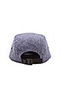 view 3 of 3 Melange Herringbone 5 Panel Hat in Navy