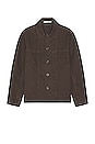 view 1 of 3 Tyge Organic Broken Twill Overshirt in Heathland Brown