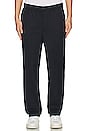 view 1 of 4 Ezra Relaxed Cotton Wool Twill Trouser in Dark Navy