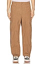 view 1 of 5 Sigur Relaxed Waxed Nylon Fatigue Trouser in Camel