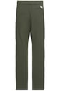 view 4 of 5 Ezra Relaxed Organic Stretch Twill Trouser in Spruce Green