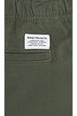 view 5 of 5 Ezra Relaxed Organic Stretch Twill Trouser in Spruce Green