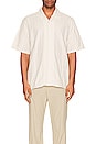 view 3 of 3 Carsten Stripe Short Sleeve Shirt in Marble White