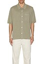 view 3 of 3 Rollo Cotton Linen Short Sleeve Shirt in Clay