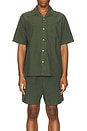 view 3 of 3 Carsten Cotton Tencel Shirt in Spruce Green