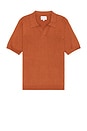 view 1 of 3 Leif Cotton Linen Polo in Red Clay