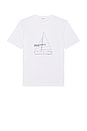 view 1 of 4 Holger Organic Boat Print T-Shirt in White