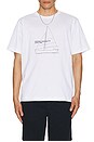 view 3 of 4 Holger Organic Boat Print T-Shirt in White