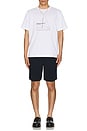 view 4 of 4 Holger Organic Boat Print T-Shirt in White