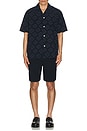 view 4 of 4 Mads Batik Shirt in Dark Navy