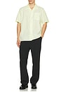 view 4 of 4 Carsten Cotton Tencel Shirt in Pale Yellow