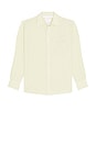 view 1 of 4 Algot Relaxed Cotton Linen Shirt in Pale Yellow