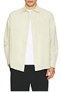 view 3 of 4 Algot Relaxed Cotton Linen Shirt in Pale Yellow