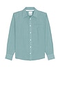view 1 of 4 Algot Relaxed Cotton Linen Shirt in Greyish Blue