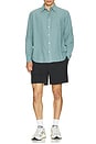 view 4 of 4 Algot Relaxed Cotton Linen Shirt in Greyish Blue