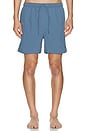 view 3 of 3 Hauge Recycled Nylon Swimmers Short in Fog Blue