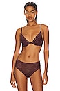 view 1 of 4 Feathers Plunge Bra in Cocoa