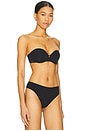 view 3 of 5 Pure Luxe Strapless Contour Underwire Bra in Black