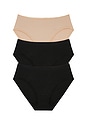 view 1 of 5 PAQUETE DE BRAGAS BLISS BARE in Black, Black, & Cafe