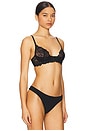 view 2 of 4 Peony Unlined Underwire Bra in Black