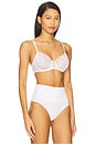 view 2 of 4 Flora Unlined Balconette Bra in White