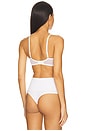 view 3 of 4 Flora Unlined Balconette Bra in White