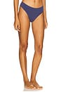 view 2 of 4 Bliss Bare Cotton Thong in Vintage Navy