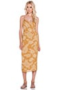 view 1 of 4 Lux Midi Dress in Gold Dahlia