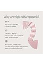 view 10 of 9 WEIGHTED EYE MASK SILK THE WEIGHTED BLANKET FOR YOUR EYES in Petal