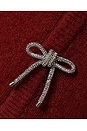 view 2 of 2 Kids Bow Cardigan in Ruby