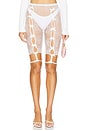 view 1 of 6 X Roomservice888 Bowknot Lace Short Leggings in White