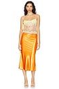 view 5 of 6 Fishtail Skirt in Orange