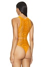 view 4 of 5 X Roomservice888 Super Bowknot Lace Bodysuit in Orange