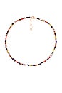 view 1 of 3 Julie Necklace in Multi & Rose Gold