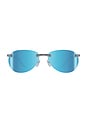 view 1 of 3 Voyager Sunglasses in Satin Chrome & Blue Water