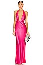 view 1 of 3 Angelica Gown in Neon Pink