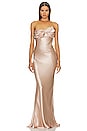 view 1 of 3 Tallara Gown in Dusty Pink