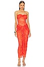 view 1 of 3 Naomi Dress in Tangerine