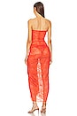view 3 of 3 Naomi Dress in Tangerine
