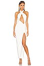 view 4 of 4 Sasha Gown in White