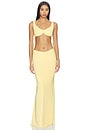 view 1 of 3 Inez Gown in Lemon