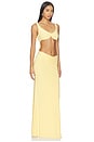 view 2 of 3 Inez Gown in Lemon