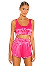 view 1 of 4 Kora Crop Top in Neon Pink